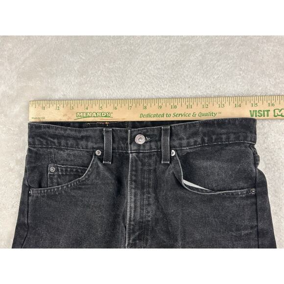 Levi's 550 Jeans Mens 31x30 Black Orange Tab Vintage 90s Made in USA Relaxed Fit - Picture 4 of 8